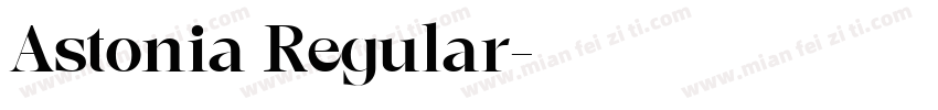 Astonia Regular字体转换